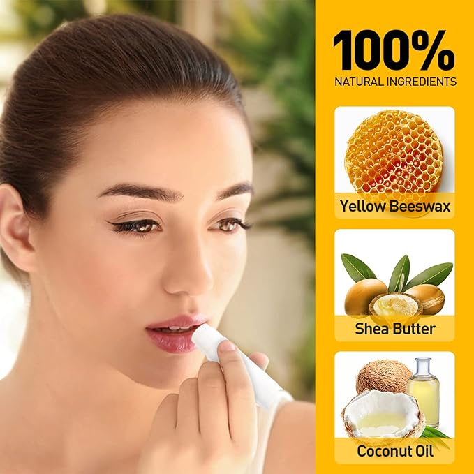 DMSKY Lip Balm Bulk Unlabeled 200 Pack, Natural Ingredients Vitamin E Shea Butter, Custom Chapstick Bulk For Party Favors & Wedding Favors-VivaGrace Women