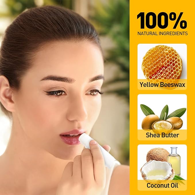 DMSKY 50 Pack Lip Balm Unlabeled, Natural Lip Balm Bulk Blank Tube, Lip Balm for Party Favors and Gift Basket Filling - 5 Flavors-VivaGrace Women