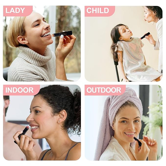 10 Pack Tinted Lip Balm With Glitter Powder Stocking Stuffers Tinted Chapstick - Moisturizing Lip Balm with Shimmer - Lipstick Set - Assorted Colors and Favors-VivaGrace Women