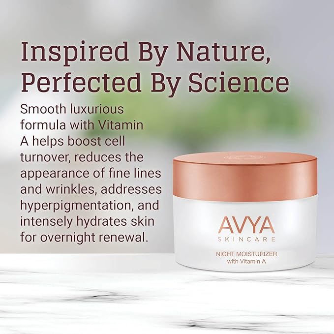 AVYA Night Moisturizer (1.7oz) - Advanced Ayurvedic Skincare/Retinol Cream with Antioxidants/Reduces Fine Lines and Wrinkles-VivaGrace Women