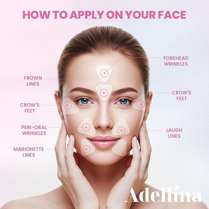 New Anti Facial Wrinkle Patches: Anti Wrinkle Patches Overnight - Smile Line Pathces - Facial Wrinkle Patche for Forehead, Smile Line, Under Eye 144 Pcs (1 Count (Pack of 144), Unscented)-VivaGrace Women