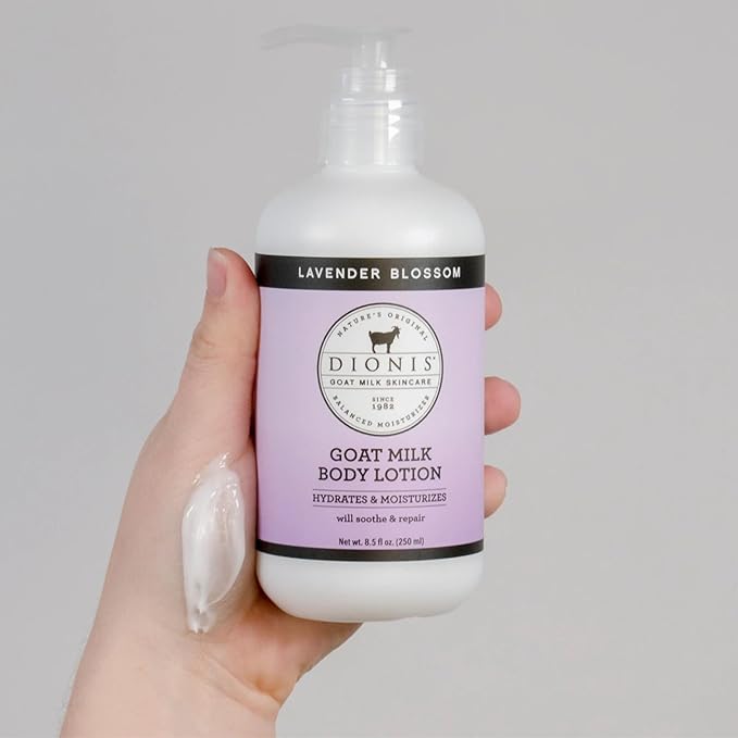 Dionis Goat Milk Skincare Lavender Scented Whipped Body Scrub & Lotion Gift Set - Gentle Chamomile Blended Exfoliating Sugar Scrub & Hydrating Body Cream Set, 6 oz & 8.5 oz-VivaGrace Women