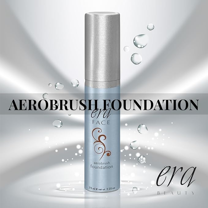ERA Face spray makeup (R10 Cocoa, 2.25 oz) - airbrush foundation, everyday, buildable, professional spray on cosmetics by Era Beauty-VivaGrace Women