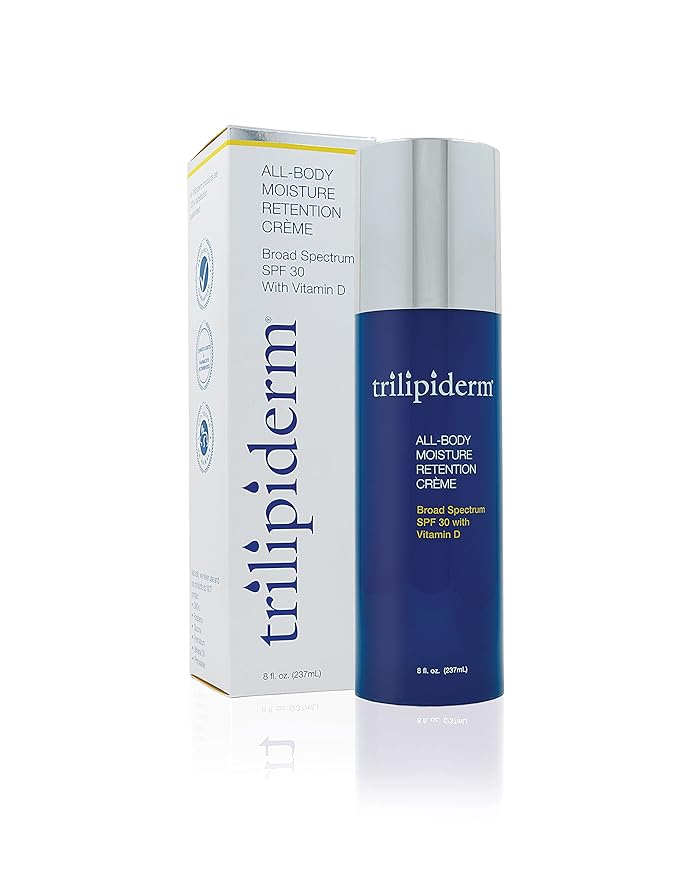 Trilipiderm Moisturizing Sunblock 8oz All Day Hydration for Body and Face, Vitamin D Enriched Broad Spectrum Sunscreen, Two Pack-VivaGrace Women