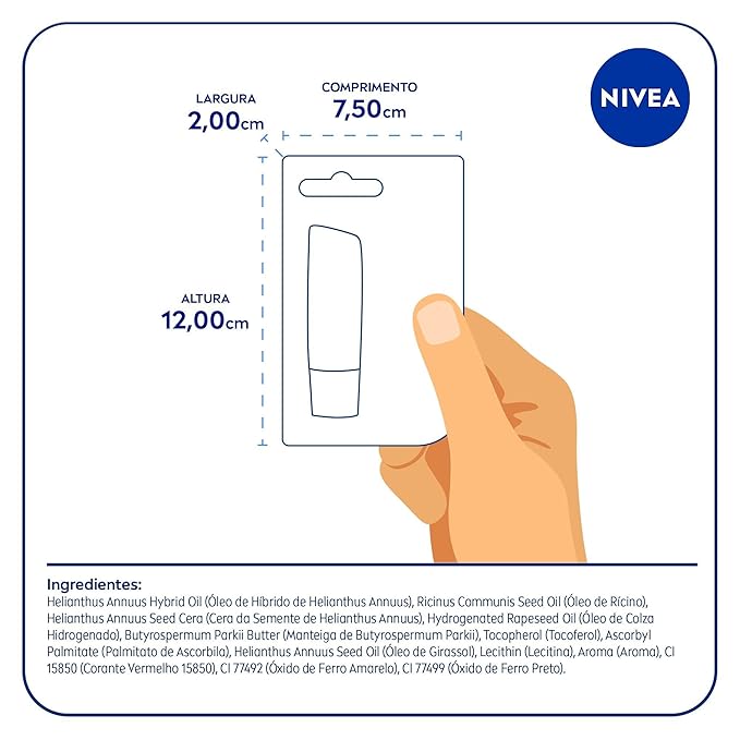 NIVEA Cherry Shine Lip Moisturizer Deep Hydration 4, 8g, Nivea, Cherry-VivaGrace Women