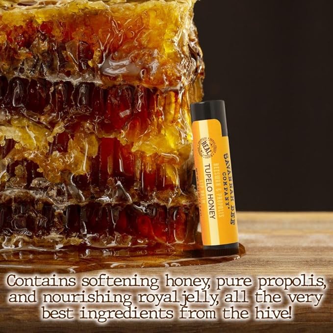 Savannah Bee Company Lip Balm - Lip Moisturizer for Chapped Lips - Hydrating Lip Balm with Pure Honey-VivaGrace Women