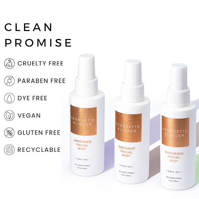 Georgette Klinger Gardenia Facial Mist - Collagen-Infused Face Spray, Long-Lasting Makeup, Hydration for Dewy and Smooth Skin, Anti Aging for All Skin Types- 4.2 oz-VivaGrace Women