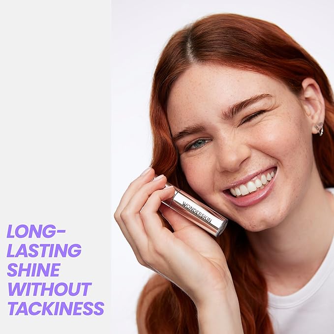 Wonderskin Lip Oil - Lip Rehab Serum Oil, Hydrating and Moisturizing Clear Serum for Dry Lips - Natural, Vegan and Non-sticky (Clear)-VivaGrace Women