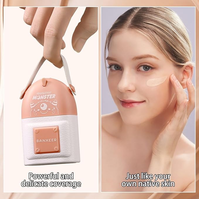 Concealer Moisturizing Gradient Foundation, Lightness Oil Control Long Lasting Waterproof Full Coverage Color Correcting Foundation-VivaGrace Women