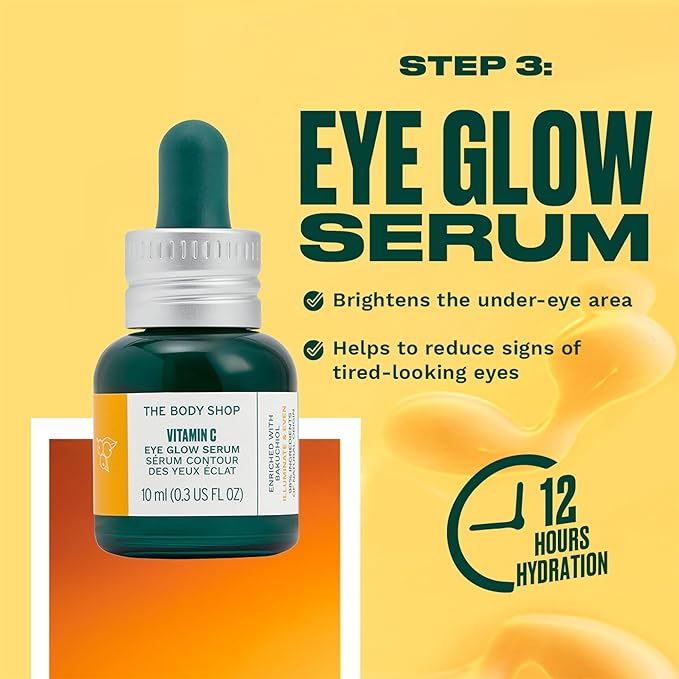 The Body Shop Vitamin C Eye Glow Serum - Illuminating And Brightening For Eye - 0.3 Fl Oz-VivaGrace Women