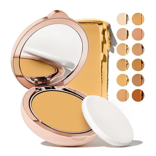 Toty by Sofia Vergara - Ilumina CC Creamy Compact SPF 50+ Mineral Broad Spectrum Sunscreen for Face - Tinted Blurring Balm SPF- Matte, Light Coverage - Water & Sweat Resistant - All Skin Types - 2W