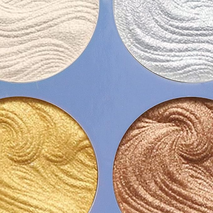 Boobeen Highlighter Makeup Highlighter Palette Powder Shimmer Highlighter Makeup Facial Illuminator Bronzer Palette Waterproof Long Lasting-VivaGrace Women
