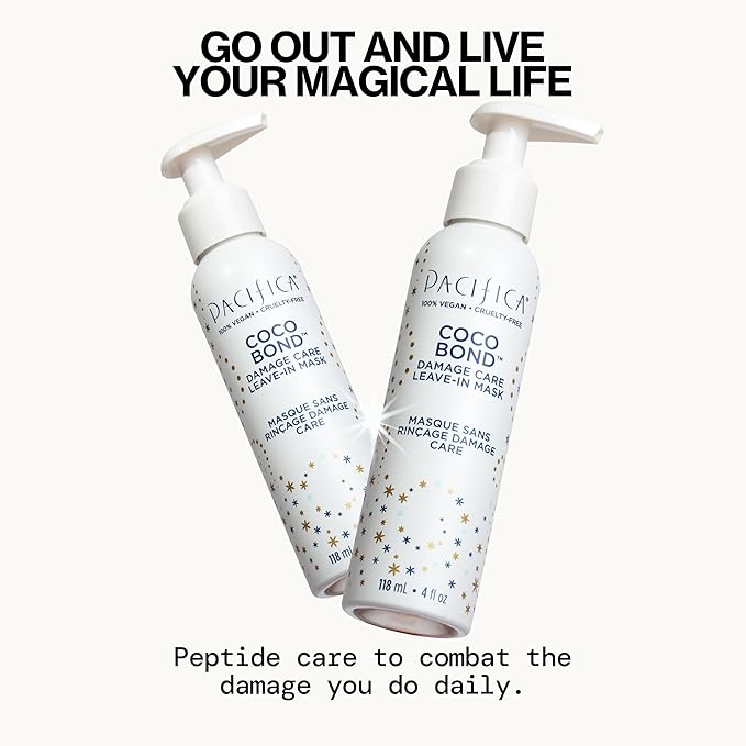 PACIFICA Beauty, Coco Bond Damage Care Leave-In Repair Mask Treatment, Dry & Damaged Hair from Bleach, Color, Chemical Services, Chlorine, & Heat, Coconut, Vegan-VivaGrace Women