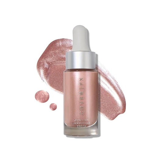 COVER FX Custom Enhancer Drops - Blossom: Soft Pink Finish - 15mL - Radiant Glow - Liquid Highlighter-VivaGrace Women