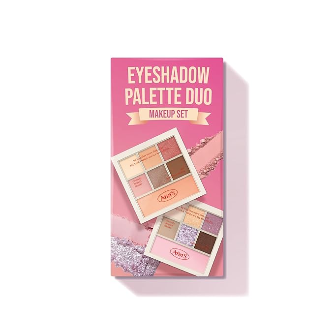 AMTS Eyeshadow Off Sienna & Misty Lavender Palettes Set, Valentine's gifts for teen girls, women | Matte Shimmer Metallic, Long Lasting-VivaGrace Women