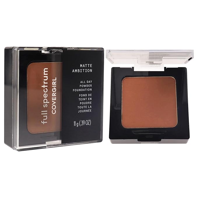 COVERGIRL Matte Ambition, All Day Powder Foundation, Deep Neutral 2, 0.38 Ounce-VivaGrace Women