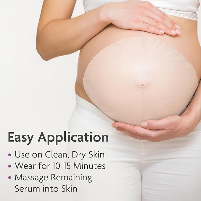 TriLASTIN Belly Masks - Belly Masks for Pregnant Women - Hydrating & Soothing for Itchy Skin - Reduces Stretch Marks - Safe for Sensitive Skin - Paraben & Phthalate-Free - Made in USA - 4 Pack-VivaGrace Women