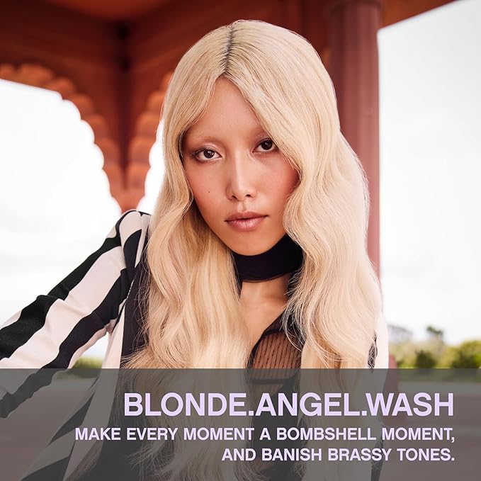 KEVIN.MURPHY BLONDE.ANGEL.WASH - Blonde Shampoo - Purple Shampoo for Blonde & Grey Hair - Colour Enhancement Hair Care - Colour Safe - Paraben & Sulphate Free - 250 mL /8.4 fl oz-VivaGrace Women