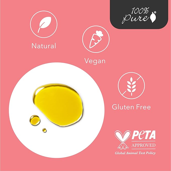 100% PURE Organic Rosehip Oil Moisturizer For Face, Body, Hair Hydrating Vitamins & Omega Fatty Acids Support Glowing, Plumped Up Youthful Skin - Natural Cold-Pressed Facial Radiance - Vegan - 1oz-VivaGrace Women