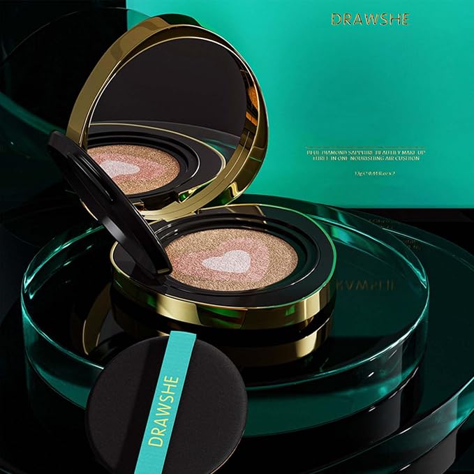 Full Coverage Foundation Air Cushion CC Cream Concealer Moisturizing Nourishing Natural Long-Lasting Even Skin Tone For All Skin Types-VivaGrace Women