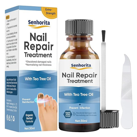 Toenail Repair Treatment, Extra Strength Nail Repair Liquid with Natural Tea Tree Oil Extract, Toenail Repair Solution for Thickened and Ingrow Nails-VivaGrace Women
