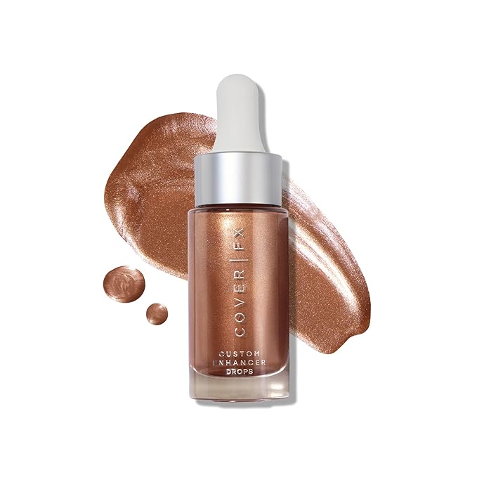 COVER FX Custom Enhancer Drops - Candlelight: Classic Bronze Finish - 15mL - Radiant Glow - Liquid Highlighter-VivaGrace Women