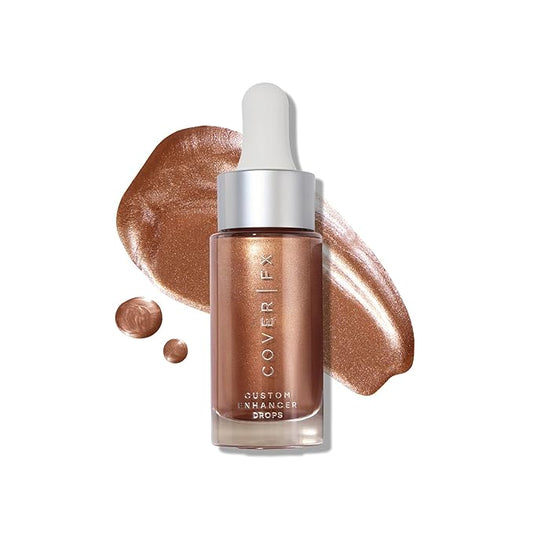 COVER FX Custom Enhancer Drops - Candlelight: Classic Bronze Finish - 15mL - Radiant Glow - Liquid Highlighter-VivaGrace Women
