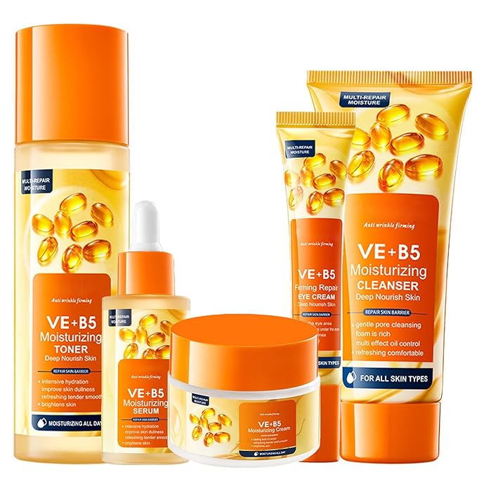Vitamin B5 face routine set for women - women's skin care set - facial care set - Promote skin metabolism, moisturize, reduce oil, repair skin-VivaGrace Women