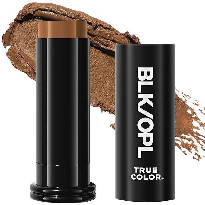 BLK/OPL Skin Perfecting Foundation Stick, SPF 15 Buildable & Blendable Face Foundation Makeup with Matte Finish - Full Coverage, Color Correcting & Sculpting - Hypoallergenic (Amber)-VivaGrace Women