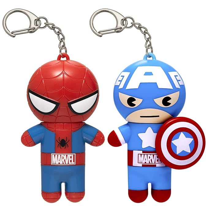 Lip Smacker Marvel, keychain, lip balm for kids - Spiderman & Captain America-VivaGrace Women