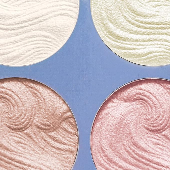 Boobeen Highlighter Makeup Highlighter Palette Powder Shimmer Highlighter Makeup Facial Illuminator Bronzer Palette Waterproof Long Lasting-VivaGrace Women