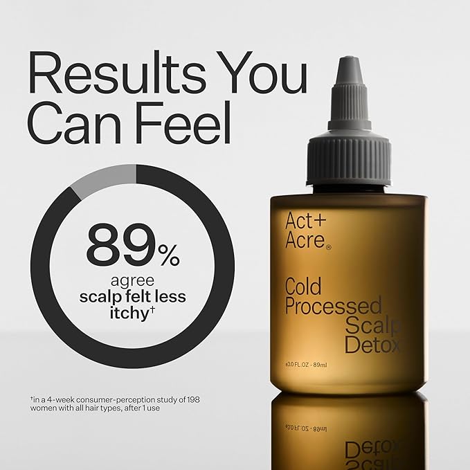 ACT+ ACRE Cold Processed Scalp Detox Oil - Sulfate-Free Care for Flaky, Dry and Itchy Scalp - Promotes Thicker, Fuller-Looking Hair-VivaGrace Women