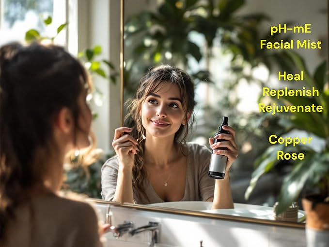 Hydrating Face Mist, Copper Rose, Pure, Natural, Organic Ingredients Helps your Skin Reduce Wrinkles, Fine Lines, Inflammation, Acne, for Clear Beautiful Skin (3.4oz)-VivaGrace Women
