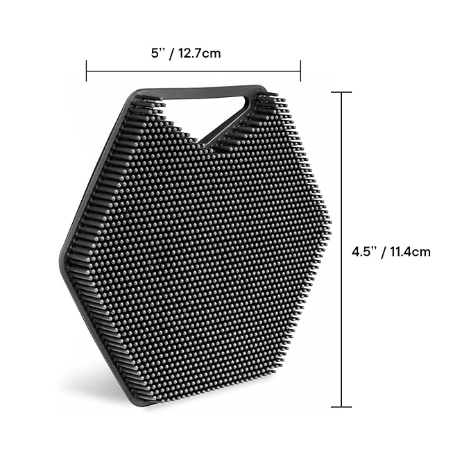 TOOLETRIES Body Scrubber 2.0 – Premium Silicone Scrubber for Cleaning, Exfoliating and Invigorating Your Skin – Extra Long Lather Boosting Bristles with Ergonomic Handle, Long-Lasting & Easy to Clean-VivaGrace Women