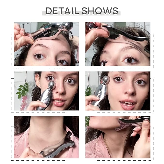 Gua sha Tool, Gua Sha Facial Tools by L&L SKIN, Face Roller Guasha for Skincare-VivaGrace Women