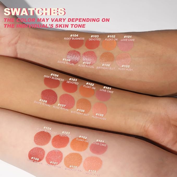 YOUNG VISION Liquid Cheek Blush -Soft Cream Rouge/Blusher Makeup, Buildable Gel-Cream Formula, Long-Wearing, Dewy Finish-VivaGrace Women