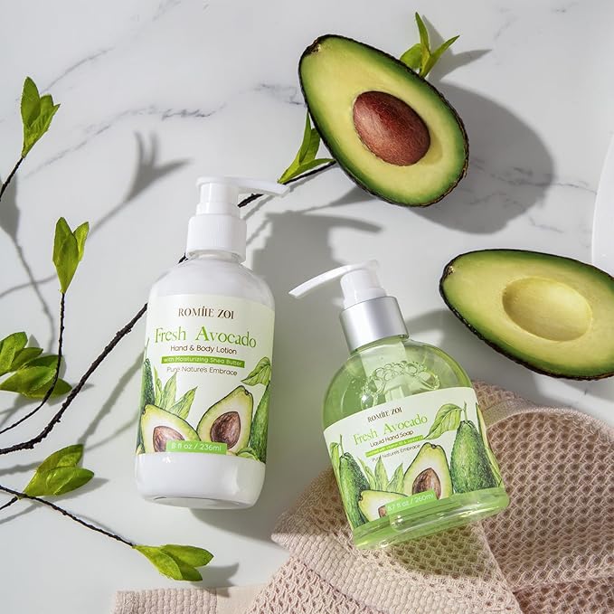 Liquid Hand Soap with Gift Box - Avocado - 260ml/ 8.7 fl.oz (Pack of 3)