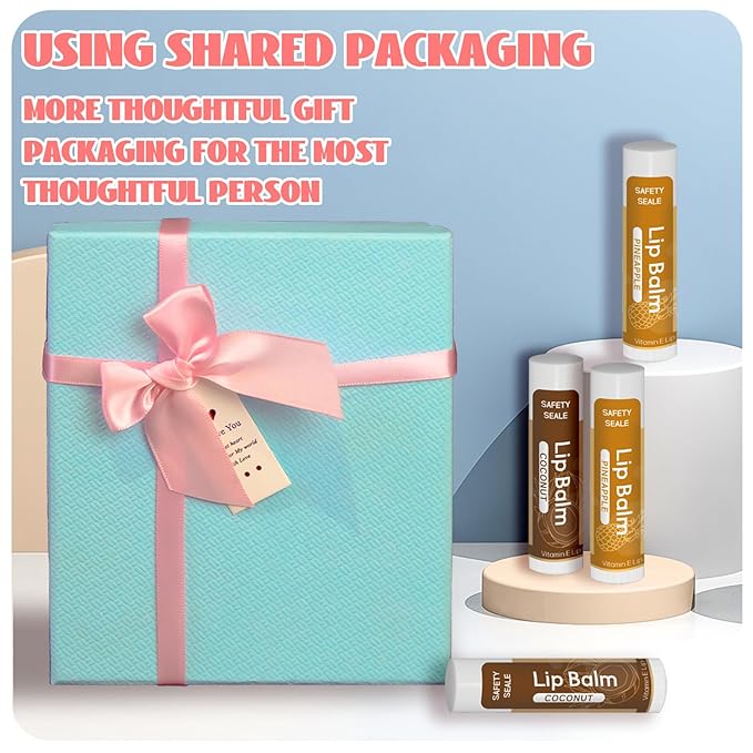 98 Pack Natural Lip Balm Bulk with Vitamin E and Coconut Oil - Moisturizing, Soothing, and Repairing Dry and Chapped Lips - 14 Flavors - Non-GMO-VivaGrace Women