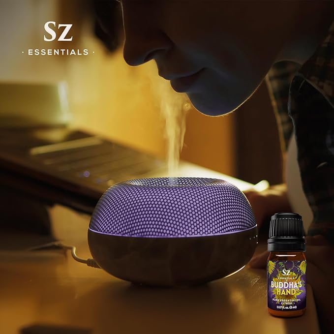 Buddha's Hand Essential Oil, 100% Pure, Extracted from The Most Fragrant Italian Finger Citron - Citrusy & Lemony Scent with Sweet Overtones - Therapeutic Grade & Vegan - 0.17oz (5ml)-VivaGrace Women