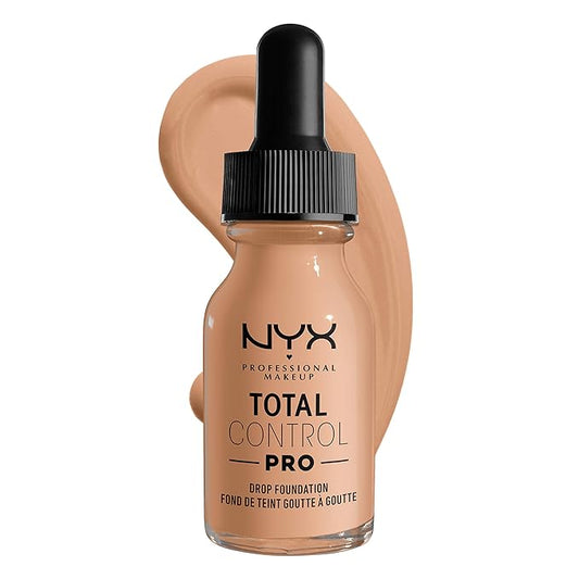 NYX PROFESSIONAL MAKEUP Total Control Pro Drop Foundation, Skin-True Buildable Coverage - Natural-VivaGrace Women
