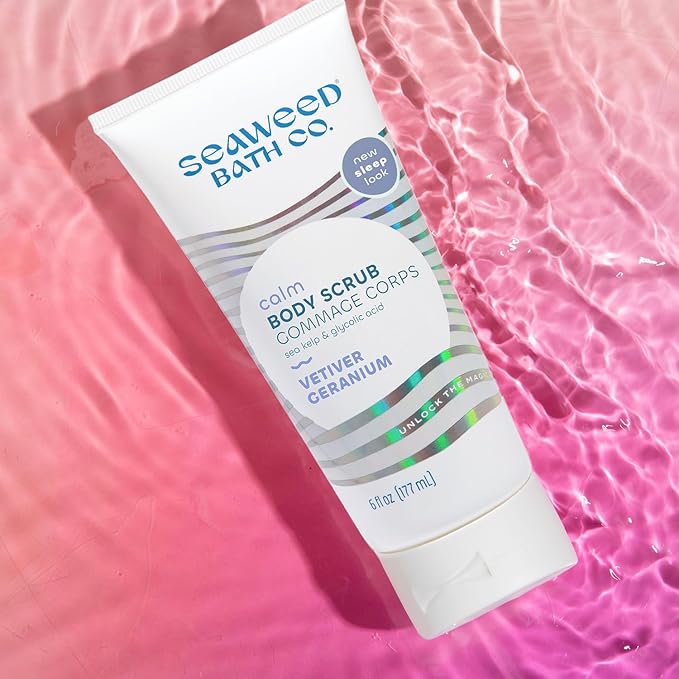 Seaweed Bath Co. Calm Body Cream - Vetiver Geranium | Soothing Hand and Body Lotion With Oat Milk, Shea Butter, and Chamomile | Natural, Vegan Moisturizer For Dry Skin | 6 oz-VivaGrace Women