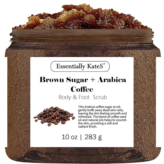 Brown Sugar + Arabica Coffee Body & Foot Scrub 10 oz-VivaGrace Women