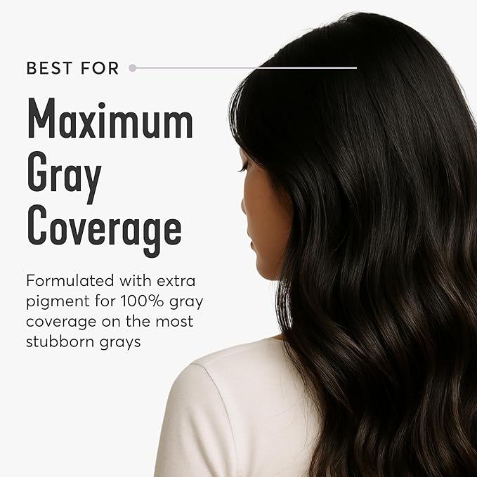 Madison Reed Radiant Hair Color Kit | 2.5NNN Soft Black (Parma Black) for 100% Gray Hair Coverage | Salon Quality Permanent Hair Dye | PPD-Free & Ammonia-Free | (Packaging May Vary) 1 Pack-VivaGrace Women