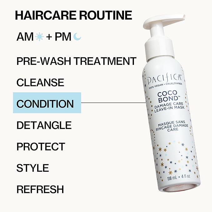 PACIFICA Beauty, Coco Bond Damage Care Leave-In Repair Mask Treatment, Dry & Damaged Hair from Bleach, Color, Chemical Services, Chlorine, & Heat, Coconut, Vegan-VivaGrace Women