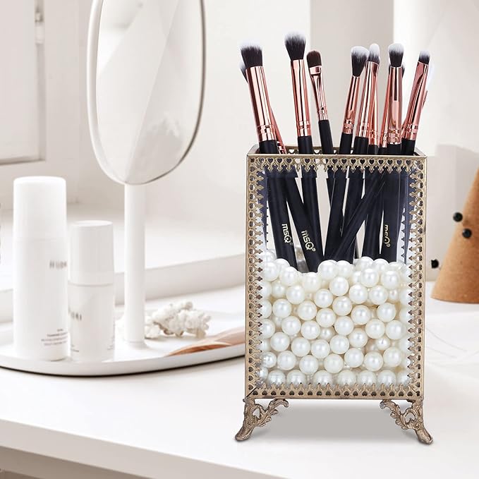 MSQ Eye Makeup Brushes 12pcs Rose Gold Eyeshadow Makeup Brushes Set with Soft Synthetic Hairs & Real Wood Handle for Eyeshadow, Eyebrow, Eyeliner, Blending(without bag)-VivaGrace Women