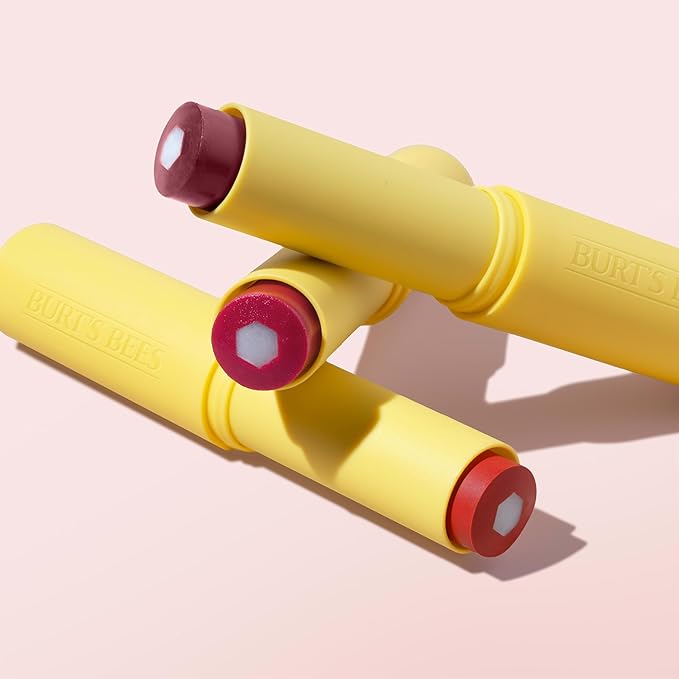 Burt’s Bees Back To School Dorm Essentials, Tinted Boosted Balm, Rose Knows, Hydrating Tinted Lip Balm with Vitamin C, E, and F Core, 24 Hour Lip Moisturizer, 100% Natural Origin, 1 Count, 0.16oz-VivaGrace Women