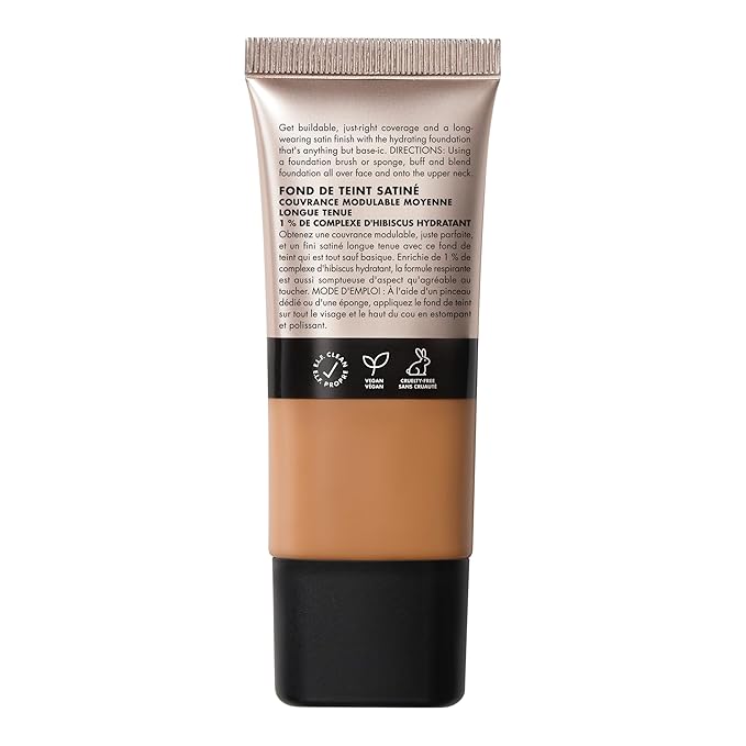 e.l.f. Soft Glam Foundation, Medium Coverage, Long-Lasting & Buildable Foundation For A Smooth, Satin Finish, Vegan & Cruelty-Free, 42 Tan Neutral-VivaGrace Women