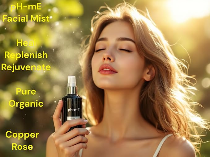 Hydrating Face Mist, Copper Rose, Pure, Natural, Organic Ingredients Helps your Skin Reduce Wrinkles, Fine Lines, Inflammation, Acne, for Clear Beautiful Skin (3.4oz)-VivaGrace Women