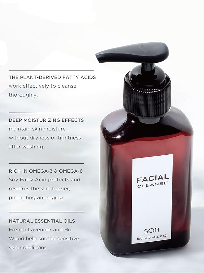 Facial Cleanse, Foaming Face Wash, Exfoliating and Hydrating Deep Skin Cleanser for Sensitive Skin-VivaGrace Women