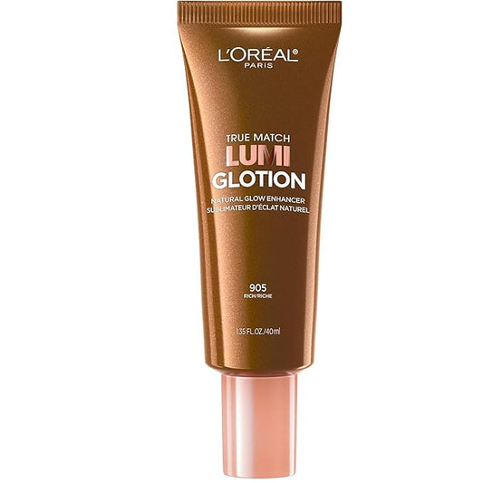 L'Oreal Paris Makeup True Match Lumi Glotion, Natural Glow Enhancer, Illuminator Highlighter, Bronzing Drops For a Sun-Kissed Glow, 905 Rich-VivaGrace Women